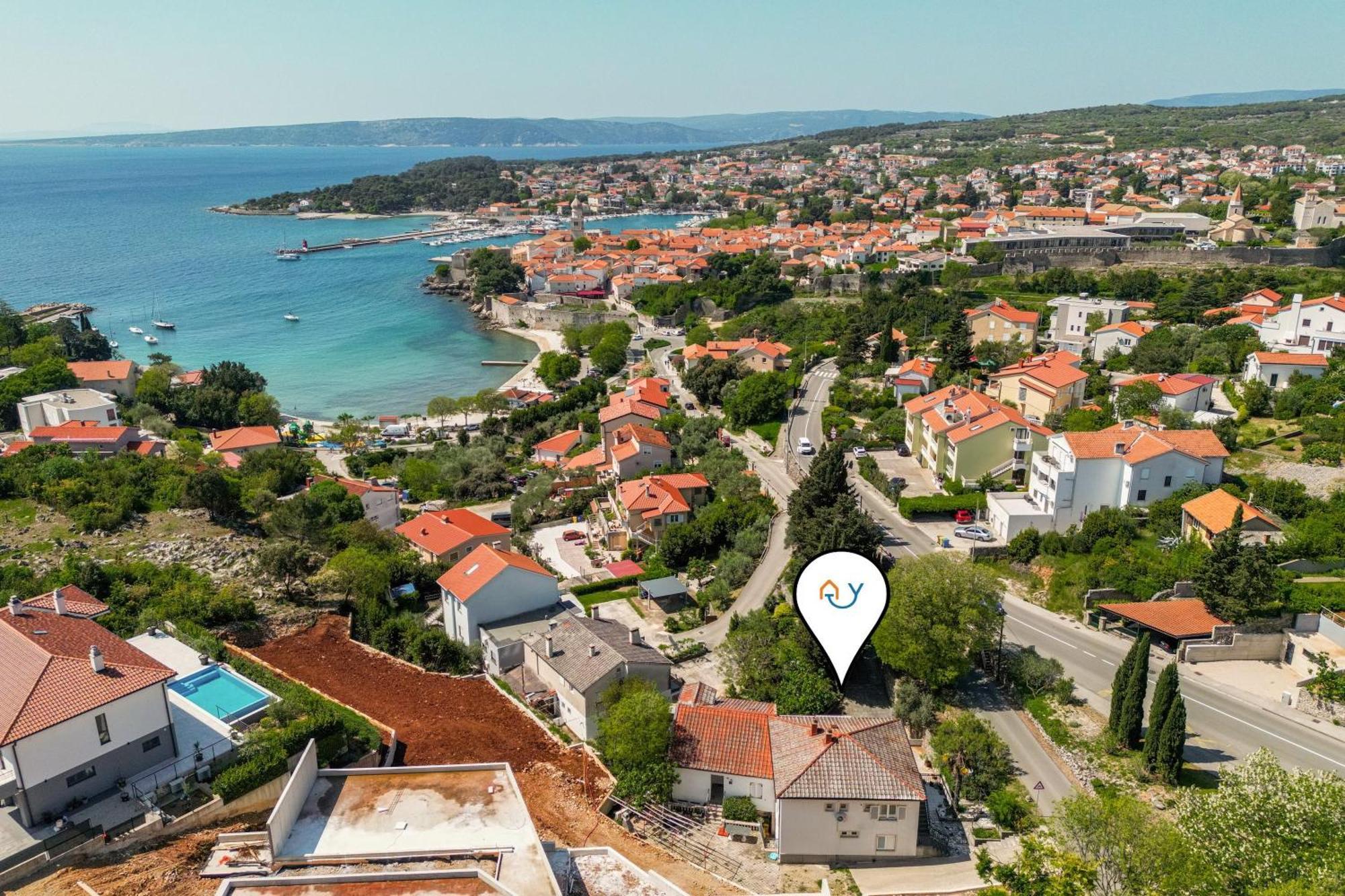 Seaview Apartment Tina Krk Island - Happy Rentals Krk Town Exterior photo